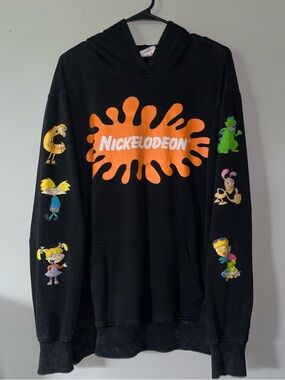 Nickelodeon 90s Cartoon-Themed Men’s Hoodie (Previously Owned)